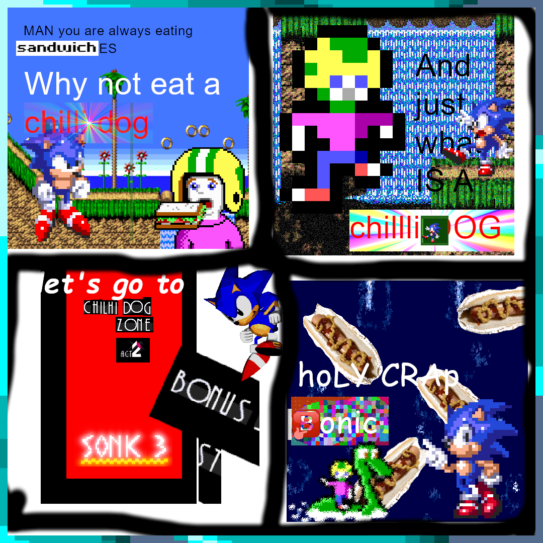 Sonic the Hedgehog in Chilli Dog Zone